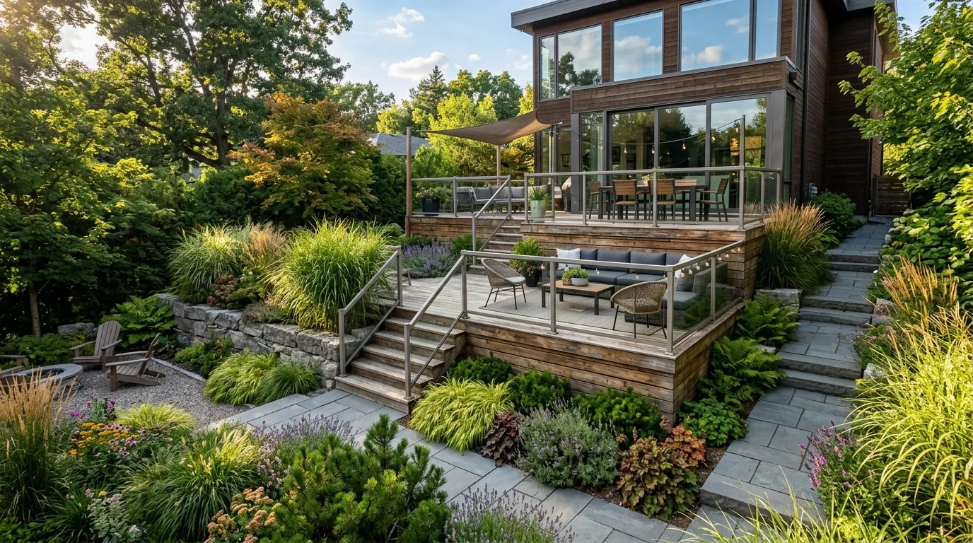 Retaining Wall With Planting Above